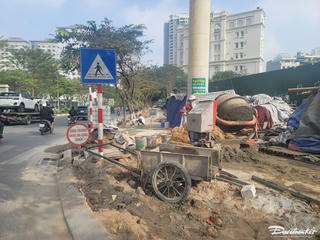 Ban quản lý dự án đầu tư xây dựng quận Cầu Giấy phản hồi thông tin do Báo Đại Đoàn Kết phản ánh