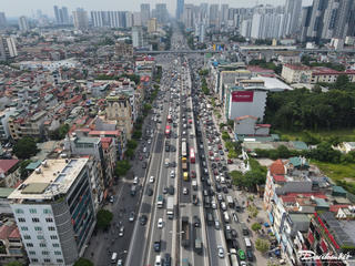 Hà Nội: Từ 22h ngày 12/5, cấm toàn bộ xe đường trên cao Vành đai 3 hướng Big C - Mai Dịch