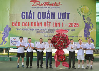 Giải Quần vợt Báo Đại Đoàn Kết lần I – 2025: Hào hứng và sôi động