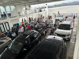 Hải Phòng: Tuyến phà Đồng Bài - Cái Viềng hoạt động trở lại