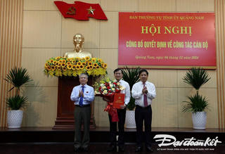 Ông Phan Văn Bình giữ chức Trưởng ban tổ chức Tỉnh ủy Quảng Nam