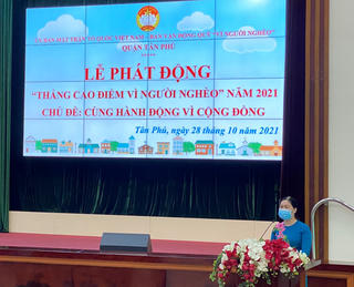 TP Hồ Chí Minh: Quận Tân Phú phát động hưởng ứng 'Tháng cao điểm chăm lo người nghèo' năm 2021