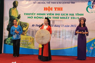Hà Tĩnh: 22 thí sinh tranh tài thuyết minh viên du lịch