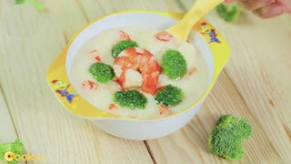 Cách nấu cháo phô mai cho bé ăn dặm