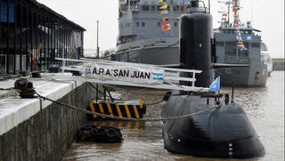 Tàu ngầm Argentina mất tích trên Đại Tây Dương