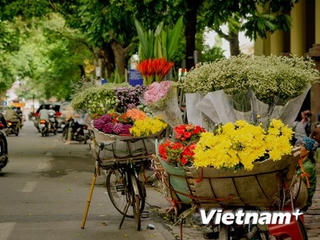 [ẢNH] Những gánh hàng rong chở cả mùa thu Hà Nội