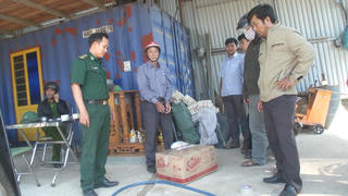 Bắt giữ đối tượng vận chuyển gần 600 kg vật liệu nổ trái phép