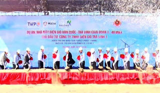 Khởi công Dự án Nhà máy Điện gió Hàn Quốc - Trà Vinh giai đoạn I