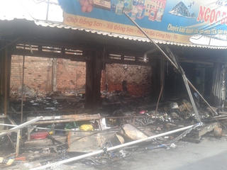 Cháy chợ Đồng Sơn, thiệt hại nặng nề