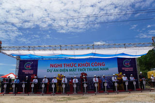Khởi công dự án điện mặt trời lớn nhất Việt Nam