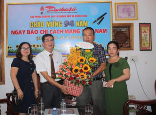 MTTQ tỉnh Quảng Ngãi thăm Văn phòng báo Đại Đoàn Kết tại Quảng Nam, Quảng Ngãi