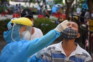 Bắt đầu xét nghiệm 71.424 đại diện hộ gia đình ở tâm dịch Đà Nẵng