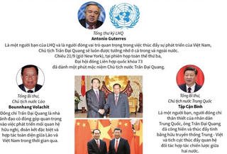 [Infographic] Nhiều lãnh đạo thế giới đánh giá cao Chủ tịch nước Trần Đại Quang