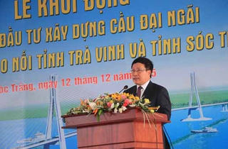 Khởi động Dự án cầu Đại Ngãi nối liền Sóc Trăng - Trà Vinh