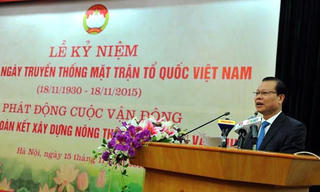 Chính phủ đồng hành cùng Mặt trận