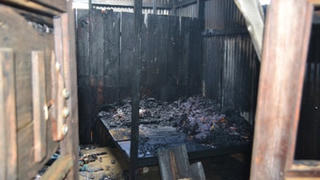 Cháy nhà trọ, một nữ bệnh nhân thoát chết