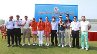 Ngày thi đấu cuối cùng môn golf: Chủ nhà Hà Nội giành cả 4 HCV