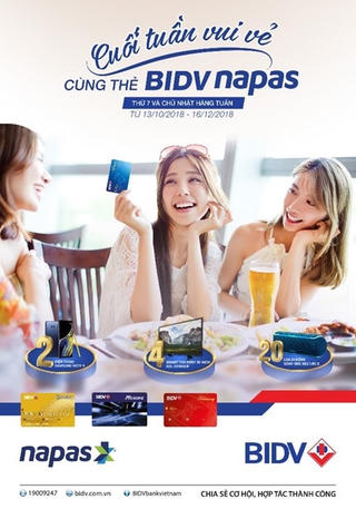 Cuối tuần vui vẻ cùng thẻ BIDV NAPAS