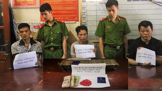 Bắt 3 đối tượng vận chuyển 22 bánh heroin