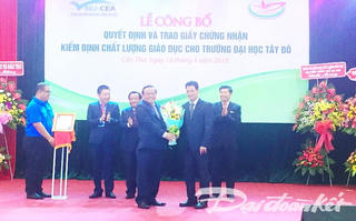 Đại học tư thục đầu tiên ở ĐBSCL được công nhận đạt tiêu chuẩn chất lượng giáo dục Đại học