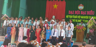 Huyện Tuy phong tổ chức thành công Đại hội MTTQ Việt Nam lần thứ tám