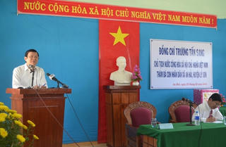 Chủ tịch nước Trương Tấn Sang thăm đảo Lý Sơn