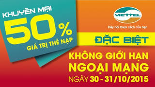 Viettel tung khuyến mại “khủng” chào tháng 11