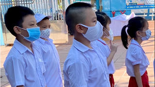 Học sinh Quảng Ninh nô nức tựu trường đảm bảo an toàn phòng, chống dịch