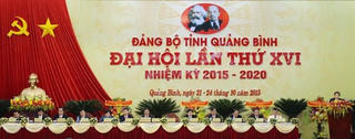 Khai mạc Đại hội đại biểu Đảng bộ tỉnh Quảng Bình lần thứ XVI, nhiệm kỳ 2015-2020