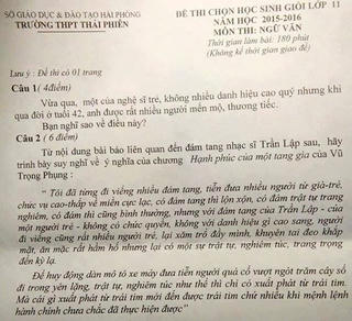 Kỳ thi THPT Quốc gia 2016: Dự đoán chủ đề thời sự trong đề thi