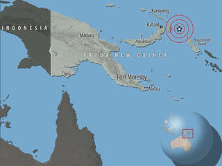 New Guinea: Động đất mạnh 7 độ Richter, không có cảnh báo sóng thần