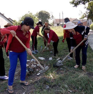 Triển khai mô hình 5 không, 3 sạch xây dựng nông thôn mới