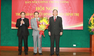 Ông Phan Đình Trạc giữ chức Trưởng Ban Nội chính Trung ương
