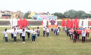 Long An: 4.000 học sinh tham gia khai mạc Đại hội thể dục, thể thao