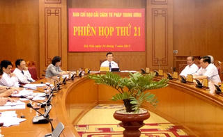 Phiên họp thứ 21 của Ban Chỉ đạo cải cách tư pháp Trung ương