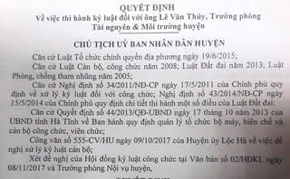 Cách chức Trưởng phòng Tài nguyên ‘hợp thức hóa’ đất không chủ quyền