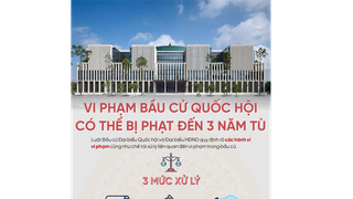 Vi phạm bầu cử Quốc hội có thể bị phạt đến 3 năm tù