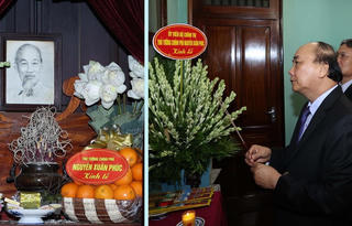 Thủ tướng Nguyễn Xuân Phúc dâng hương tưởng niệm Chủ tịch Hồ Chí Minh