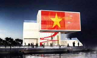 Sắp xếp hiện vật tại Nhà trưng bày Hoàng Sa