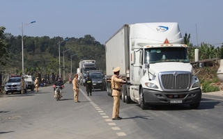 Lạng Sơn tăng cường kiểm soát xe container lưu thông trên quốc lộ