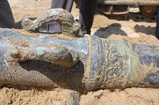 Phát hiện súng thần công ‘tuyệt đẹp’ khi thi công biển Đà Nẵng