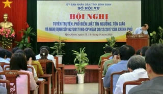 Hội nghị tuyên truyền, phổ biến Luật tín ngưỡng, tôn giáo