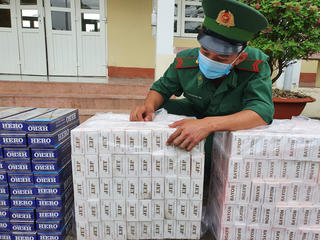 Kiên Giang: Thu giữ 3.000 gói thuốc lá ngoại nhập lậu