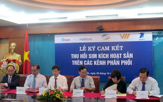 5 doanh nghiệp viễn thông ký cam kết thu hồi sim rác