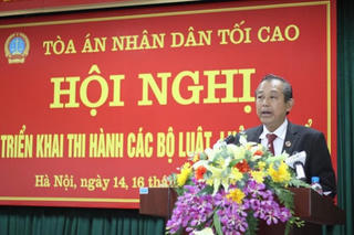 Ngành Tòa án triển khai các luật mới được Quốc hội thông qua