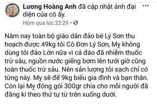 Đề nghị xử lý nghiêm chủ tài khoản facebook đưa thông tin sai về tỏi Cô đơn