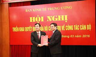 Bổ nhiệm Phó Trưởng Ban Kinh tế TW tuổi 7X