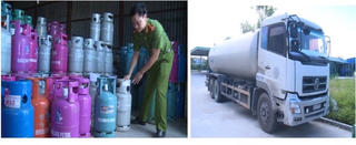 Thái Bình: Bắt quả tang cơ sở sang chiết các thương hiệu gas nổi tiếng