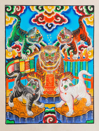 Triển lãm tranh Tết Hàng Trống