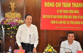 Chủ tịch Trần Thanh Mẫn duyệt kế hoạch Đại hội MTTQ tỉnh Quảng Nam